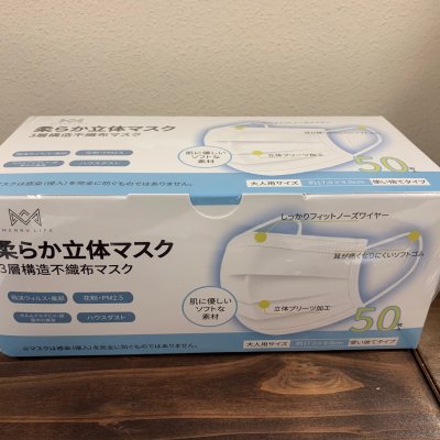 【コロナ対策】柔らか立体マスク(50枚入)