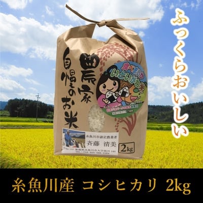 【2Kg】新潟県糸魚川産コシヒカリ【通販専用商品】