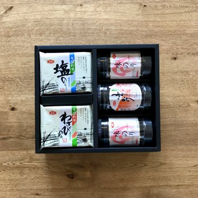 『特選ギフト:A−10』塩のり・わさび風味のり・味のり・亀屋ふりかけ