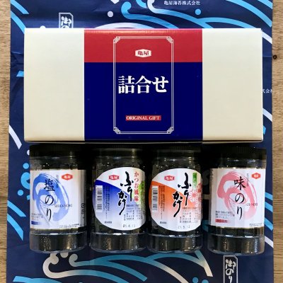 『特選ギフト:A−7』味のり・塩のり・亀屋ふりかけ・かつお風味ふりかけ