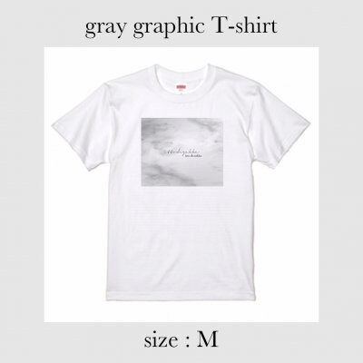 gray graphic Tシャツ Mサイズ