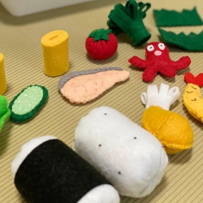 キッズに大人気 フェルトのお弁当セット おままごと プレゼント ギフト かわいい 綿 コットン 手作り 手縫い ハンドメイド Manafull マナフル コモールカフェ別府 ツクツク 通販 モバイル 最もお得な高ポイント還元通販サイト