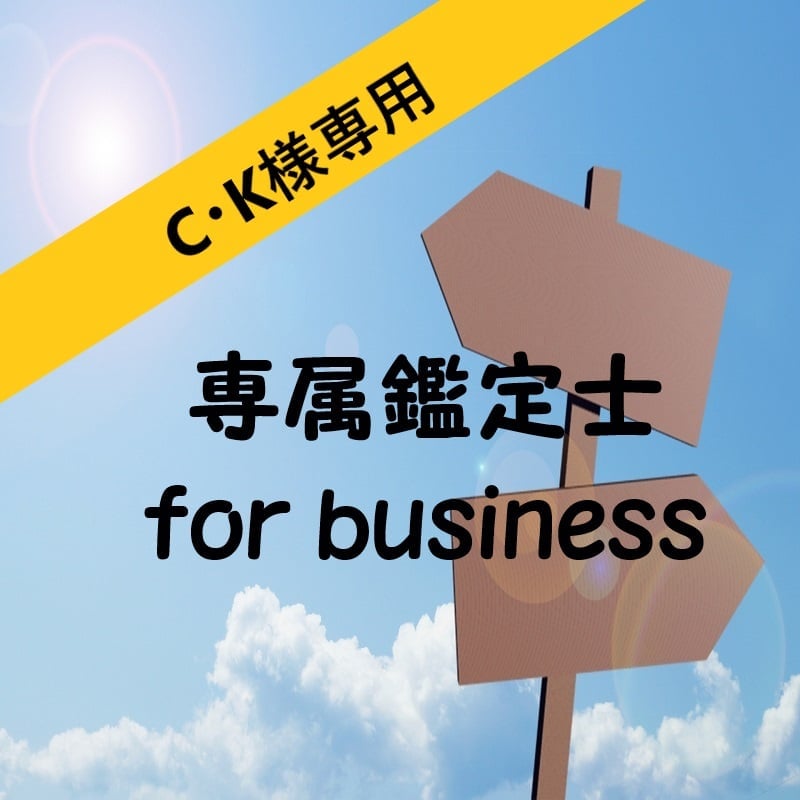 【C・K様専用】　2021専属鑑定士 for business　ゴールドプラン
