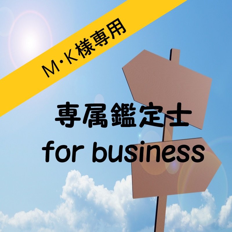 【M・K様専用】　2022専属鑑定士 for business　ゴールドプラン