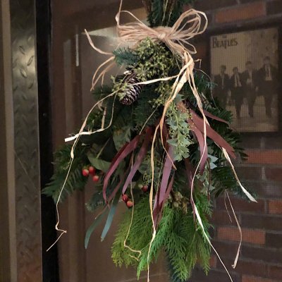 生花 森の香りのクリスマススワッグ 7000