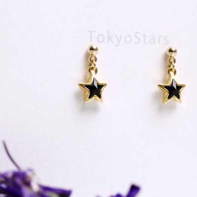 星のピアスゴールド【3カラーバリエーションあり】【イヤリング変更可】高ポイント!!