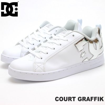 DC SHOES COURT GRAFFIK DW201017 WS4コートグラフィックディーシーローカットコート系スケータースケート