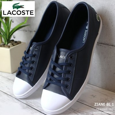 ラコステ スニーカー LACOSTE ZIANE BL 1 CFA0065-003 ネイビー ラコステ 白
