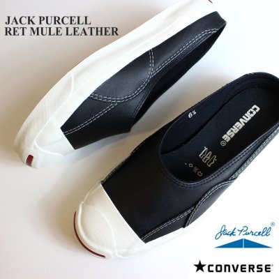コンバース ジャックパーセル RET ミュール レザー ブラック CONVERSE JACK PURCELL RET MULE LEATHER 1CL751