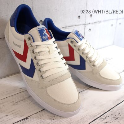 ヒュンメル スニーカー hummel SLIMMER STADIL LOW HM63112K 9228 スリマースタディール ローカットスニーカー キャンバススニーカー