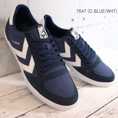ヒュンメル スニーカー hummel SLIMMER STADIL LOW HM63112K 7647 スリマースタディール ローカットスニーカー キャンバススニーカー