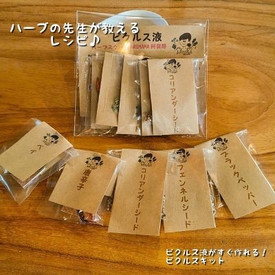 ハーブの先生が作った簡単レシピ付!ピクルス液がすぐつくれるスパイスセット【ピクルスキット】1000円以上で送料無料!