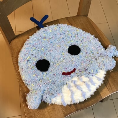 座布団【クジラ】
