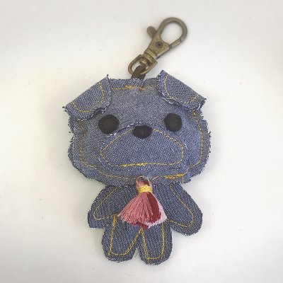 パグバッグチャーム【タッセル•赤】