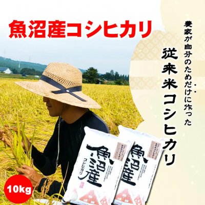 【令和2年産】食味スコア87/農家が自分のためだけに作る従来米新潟魚沼産こしひかり10kg/生産者:島田栄一/常温同梱可
