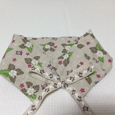 あずきホットパット(ロングひも付き)ハワイアン柄 ホヌ柄のひも