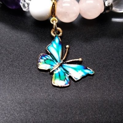 【付属品】ブレスレット専用チャーム・バタフライ青