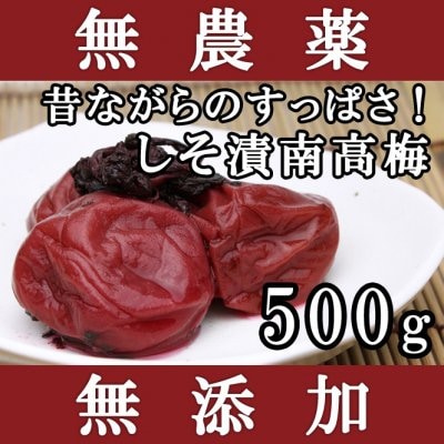 梅干し 無添加 無農薬 しそ漬南高梅 500g 送料無料 熊野のご褒美 和歌山産 無化学肥料 梅干 南高梅 お歳暮などのギフト 贈り物にもおすすめ