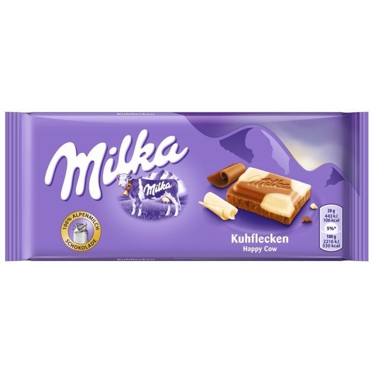 スイス生まれドイツ育ち 甘 いチョコ好きの方におすすめ ミルカハッピーカウチョコレート100g