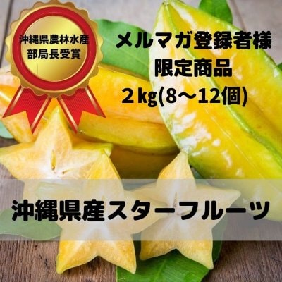 (2㎏)メルマガ登録者様限定商品すみちゃんおばぁの自慢のスターフルーツ