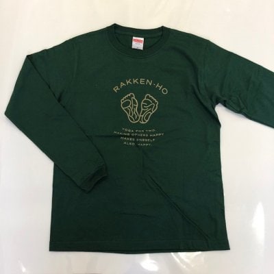楽健長袖Tシャツ【グリーン】
