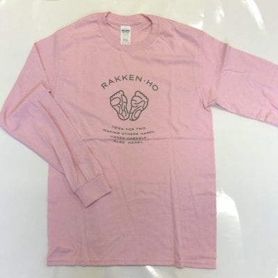 楽健長袖Tシャツ【ピンク】Sサイズのみ