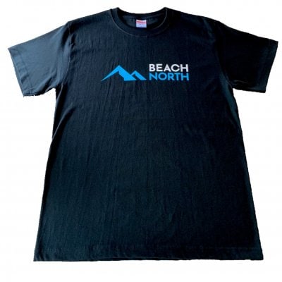 BEACH NORTH 半袖Tシャツ 5.6オンス ブラック Lサイズ