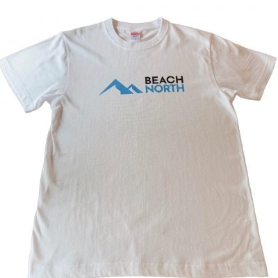 BEACH NORTH 半袖Tシャツ 5.6オンス ホワイト Mサイズ