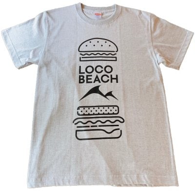 Loco Beach 半袖Tシャツ 5.6オンス グレー Lサイズ