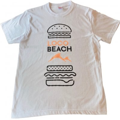 Loco Beach 半袖Tシャツ 5.6オンス ホワイト Sサイズ