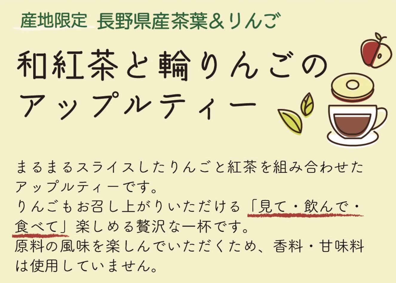 産地限定長野県産茶葉 りんご 香料 甘味料不使用 長野県信州産の原材料にこだわった贅沢な一杯 南信州 国産紅茶 国産りんご 和紅茶 と輪りんごのアップルティー 2杯1袋 6セット ギフトセット