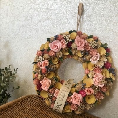 リース 【pink Rose】