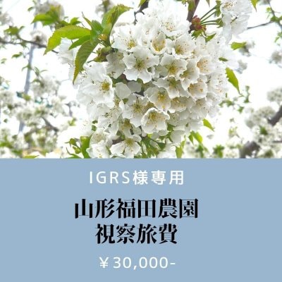 IGRS様専用 ｜山形福田農園視察旅費｜自転車修理｜¥30,000-（税込）