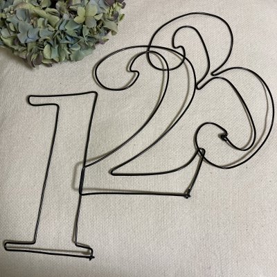 ワイヤー文字【数字】選択可能(1〜9)