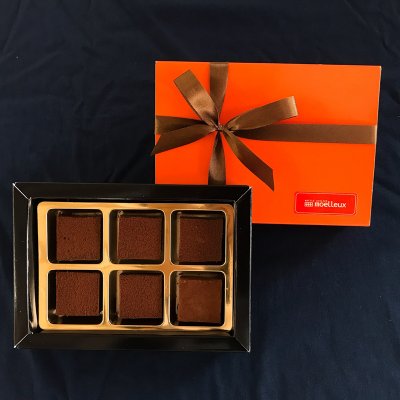 【期間限定】 口どけ生チョコレート 6個セット【ワッフル工房ムエル】