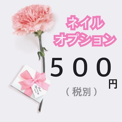 ネイルオプション５００円チケット♡