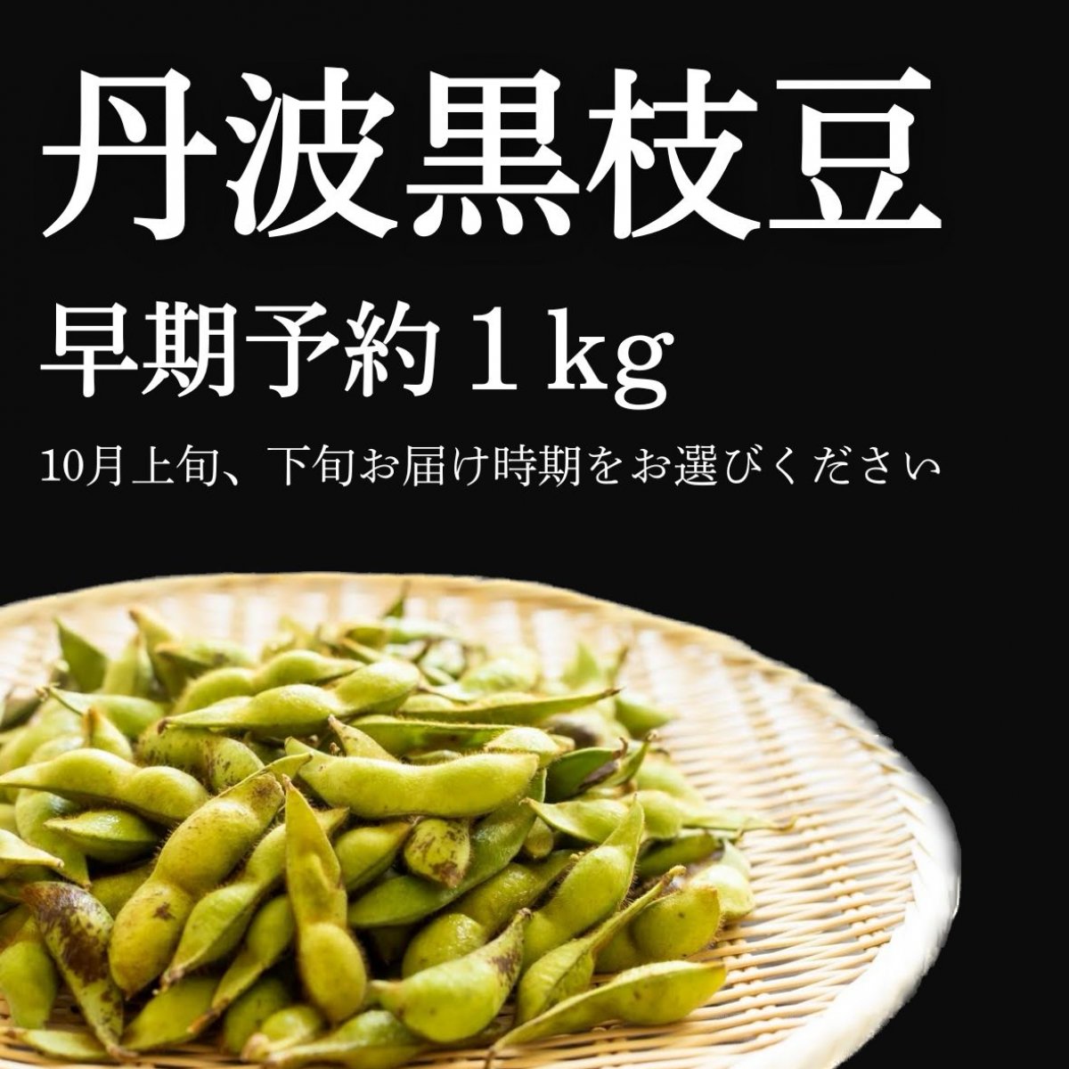 【早期予約】丹波黒枝豆 さや枝豆/１ｋｇ