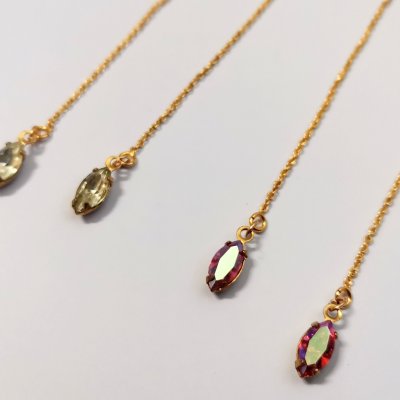 AmaRilla 14kgf/ヴィンテージガラスのピアス