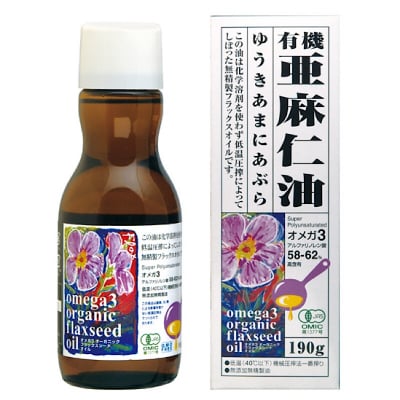 オーガニック フラックスオイル (有機亜麻仁油) 190g