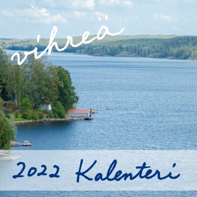 【フィンランド写真】2022年卓上カレンダー vihreä　緑（再販バージョン）