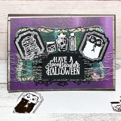 【ハロウィンカード】パープル