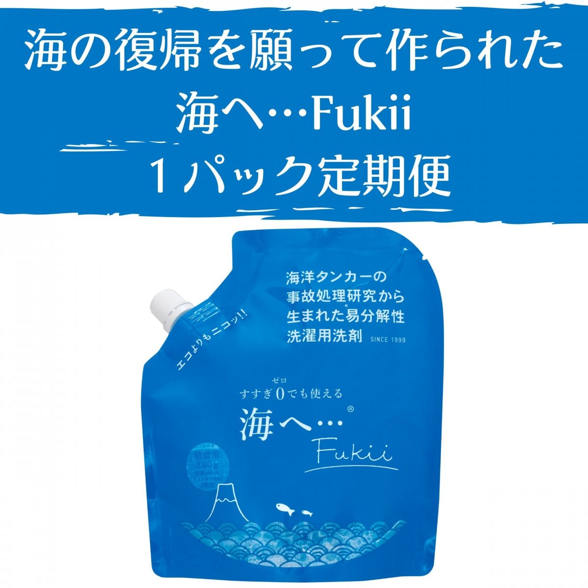 洗濯用洗剤 海へ…Fukii【380g１パック定期便】
