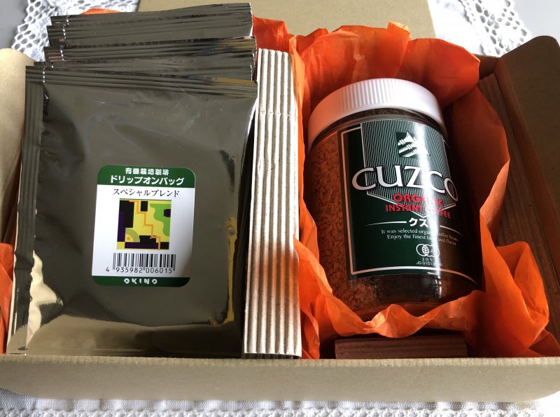 コーヒーの香りと味をとことん楽しむ！オーガニックコーヒーセット【インスタントコーヒー＆ドリップオンバッグ６個】