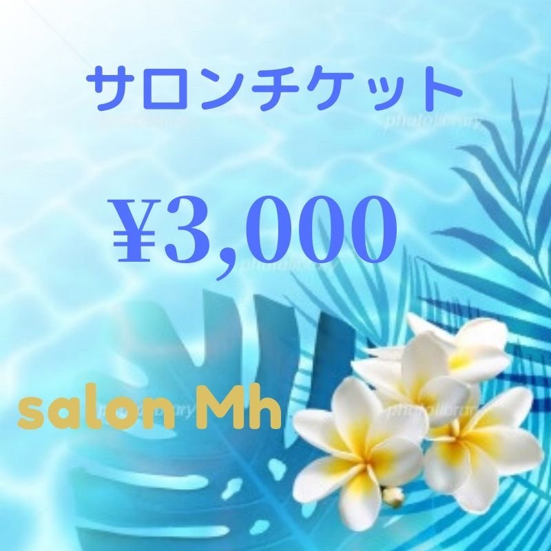 【現地払い専用】サロンチケット¥3000