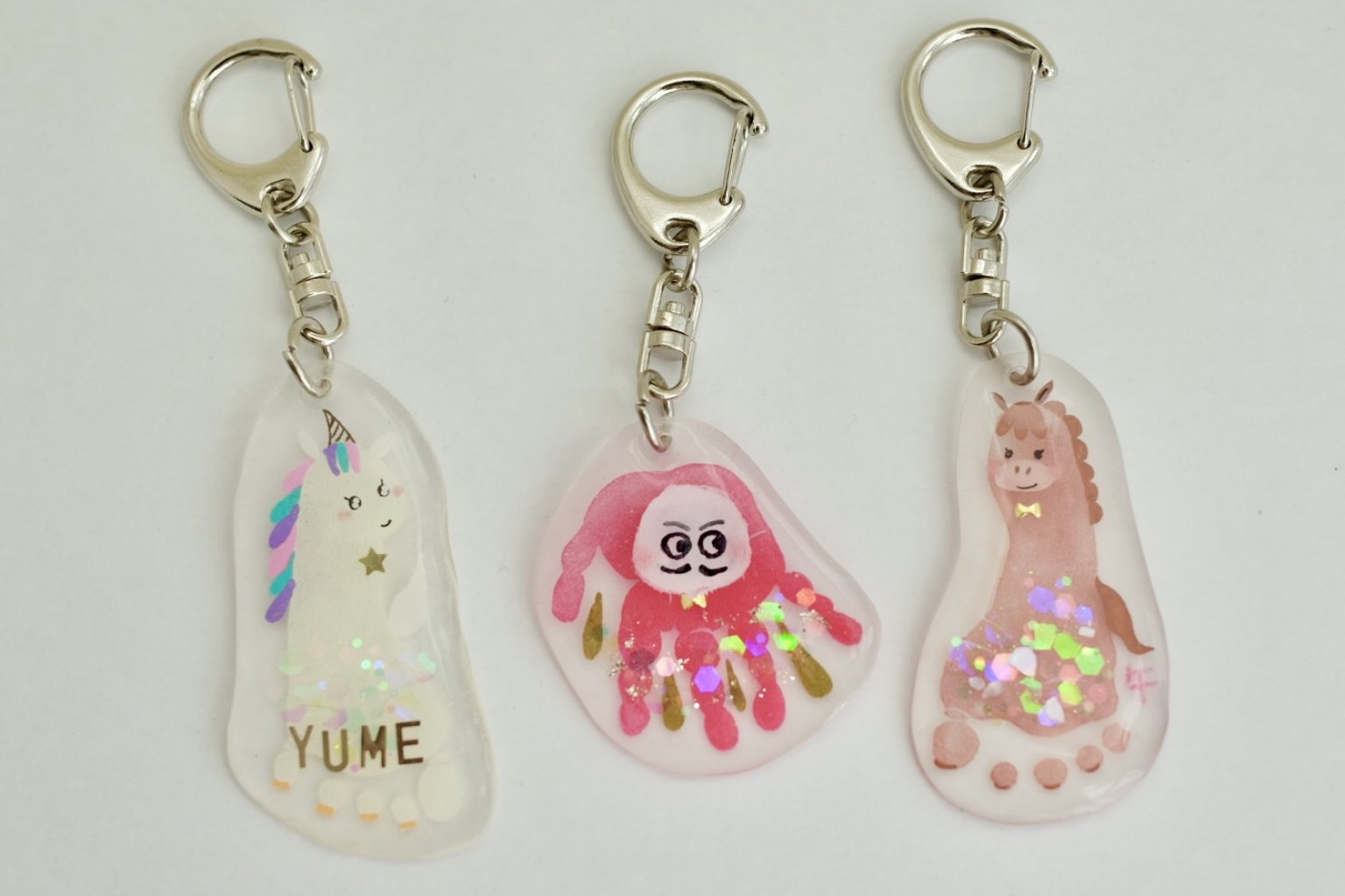 【100モニターチャレンジ】手形アートキーホルダー【オーダー会】＠武蔵小金井教室