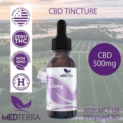CBDティンクチャー 500mg|THC0% 厚生労働省承認済み メディティラ製 ご注文後1週間以内に出荷します