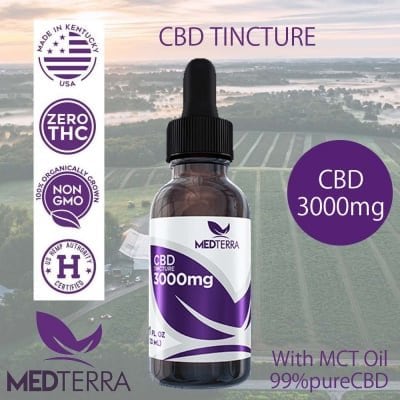 CBDティンクチャー CBD3000mg|THC0% 厚生労働省承認済み メディティラ製 ご注文後1週間以内に出荷します