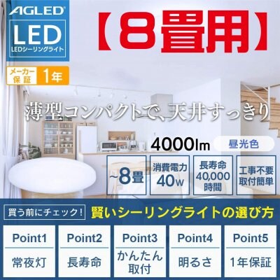《8畳用》アイリスオーヤマ ACL-8DG LEDシーリングライト