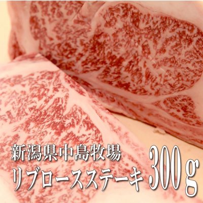 中島牧場牛リブロースステーキ300g リブロースは肉の甘い脂が特徴!ステーキといえば脂が好きという方はぜひ!厚切りが好きな方は1ポンド。失敗したくない方はこちら
