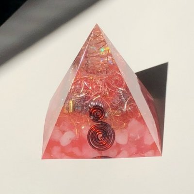 オルゴナイト(ローズクォーツ:恋愛運・魅力・開運)